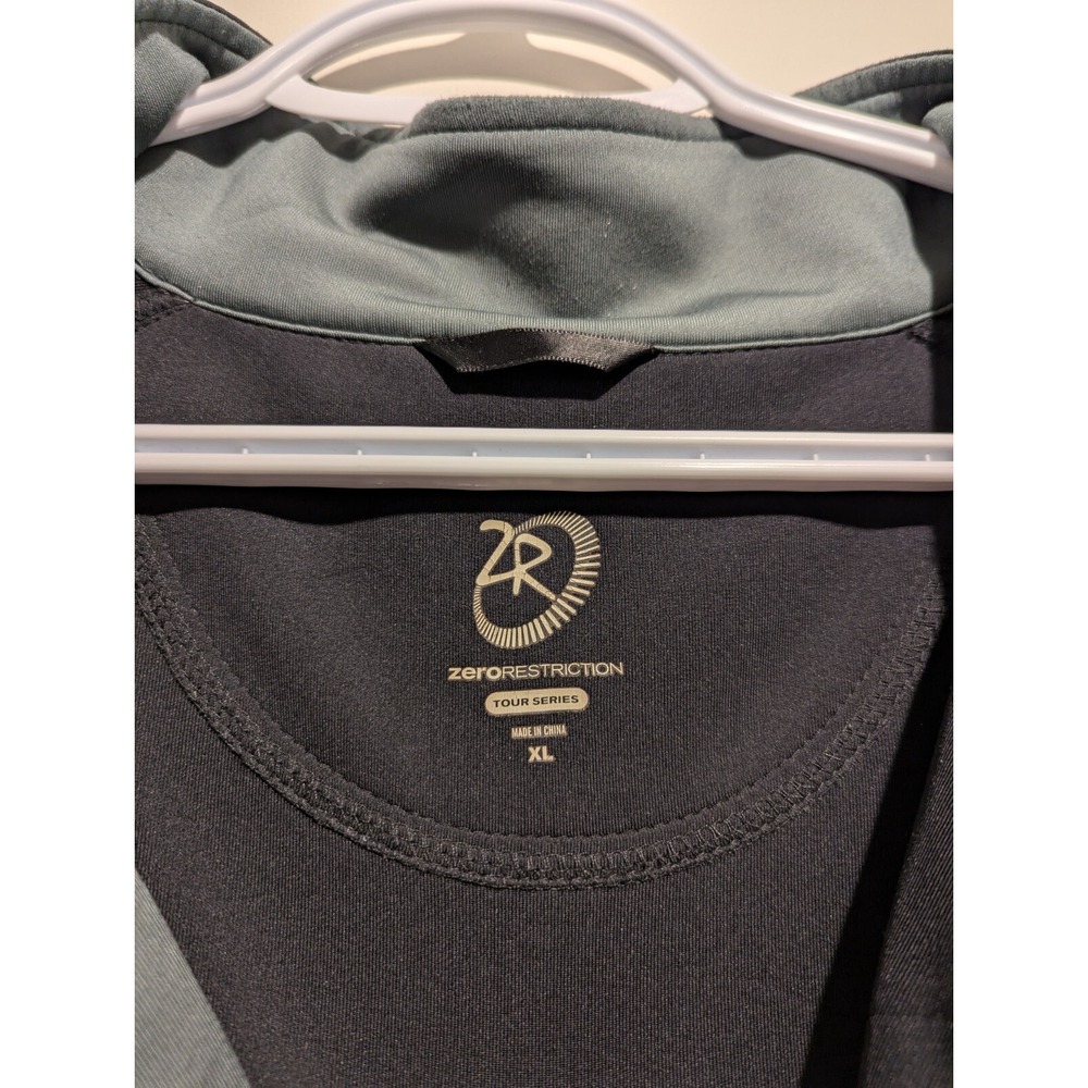 Zero Restriction Jacket Mens XL Black Tour Series 1/4 Zip Pullover Golf - Picture 6 of 7